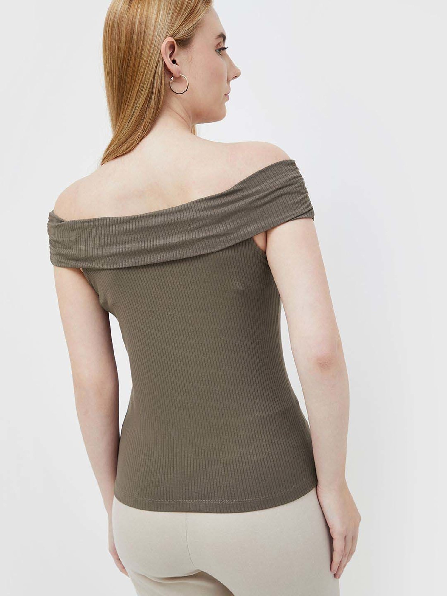 Code by Lifestyle Brown Striped Top