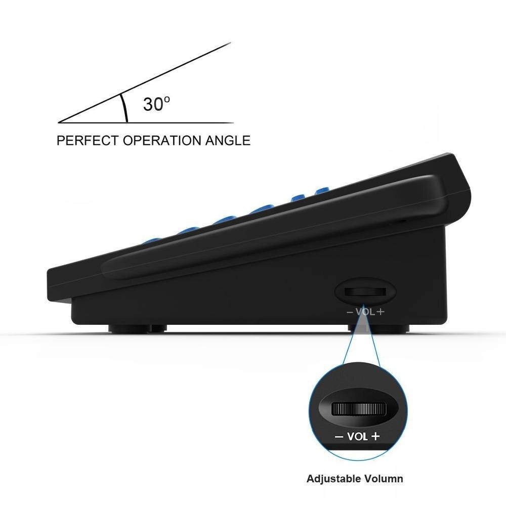 Dialpad with Headset Phone Call Center Telephone with Headset and Recording Cable ,Tone Dial Key Pad / Redial RJ9 plug headset