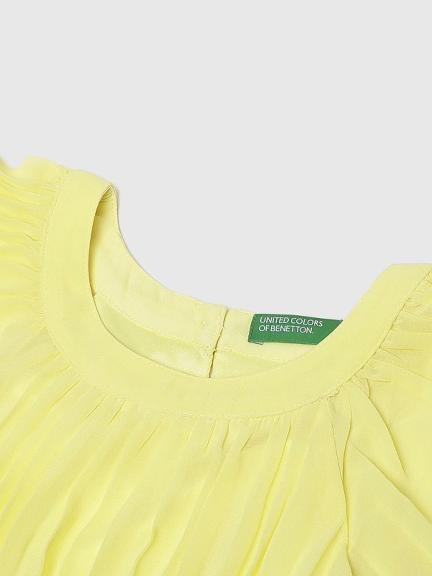 United Colors of Benetton Kids Yellow Regular Fit Dress