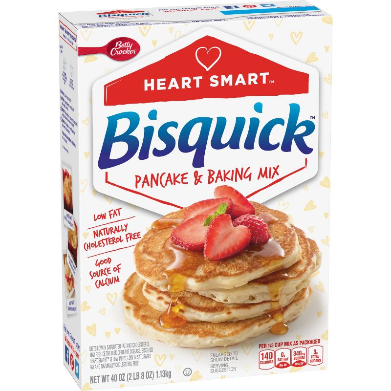 Bisquick Heart Smart Reduced Fat Pancake and Baking Mix - 40oz