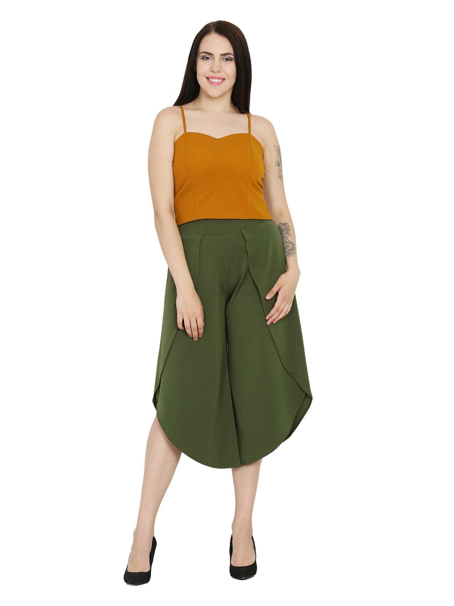 Westwood Olive Cotton Dhoti Pants