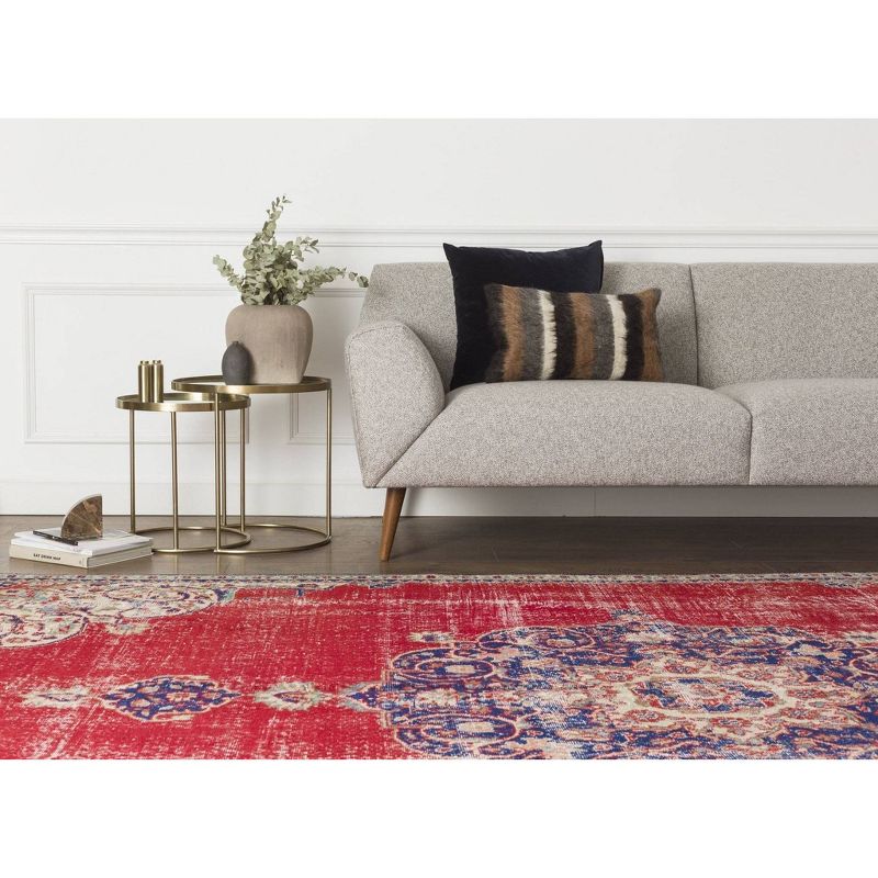 6'9"x10'4" Vintage One-of-a-Kind Fabrizia Rug Red - Revival Rugs