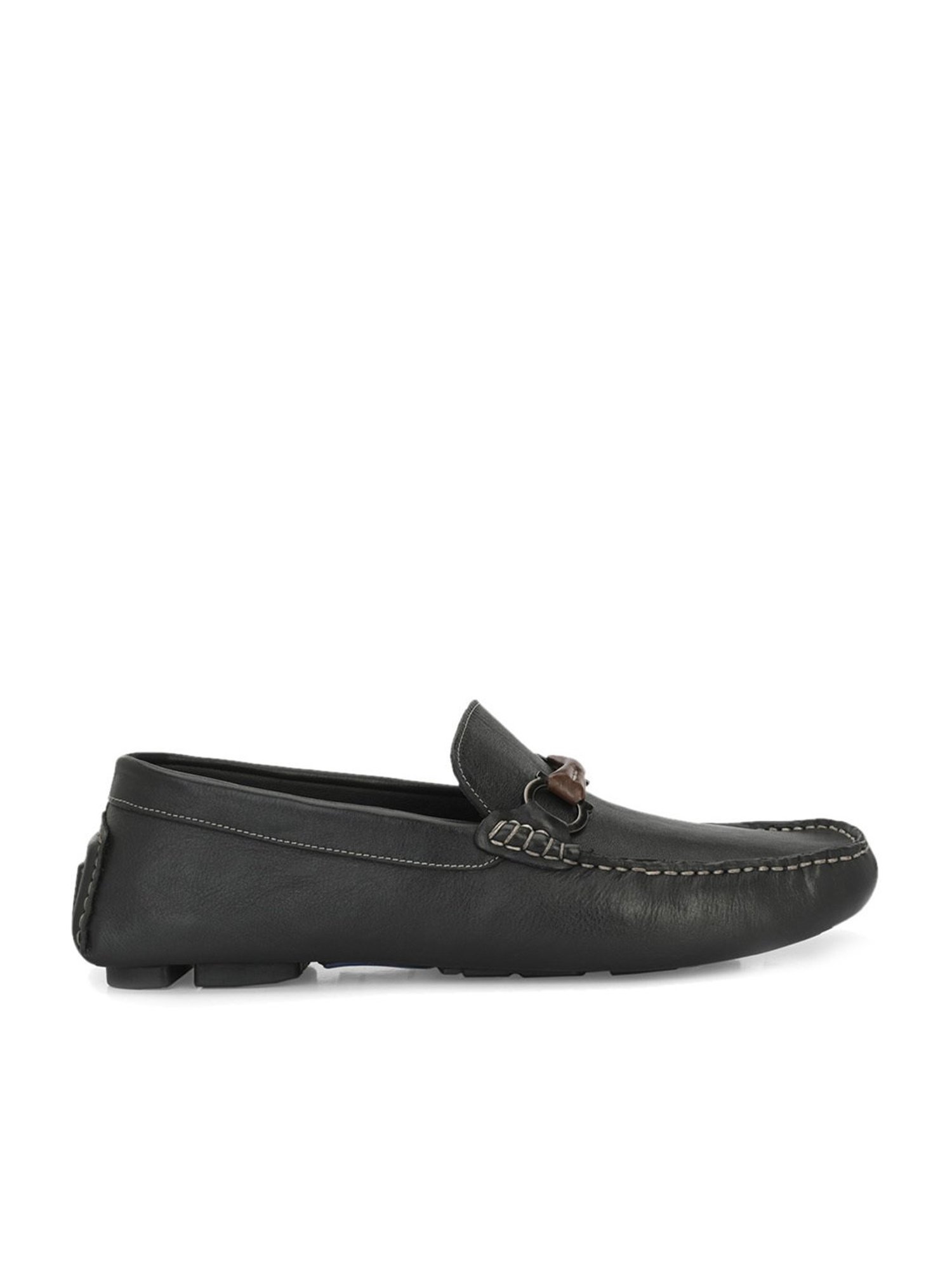 Hitz Men's Black Casual Loafers