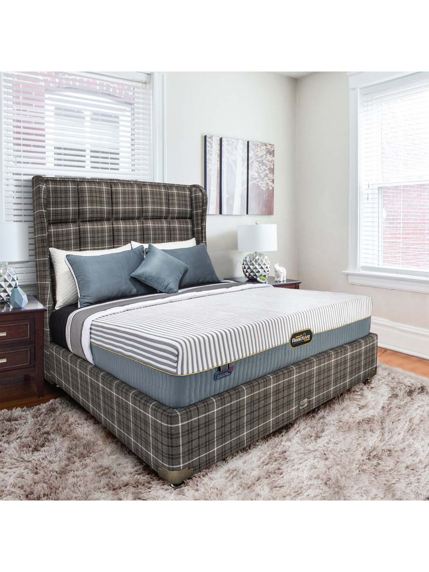 Springfit Reactive Firm Ortho Hr Foam Spine Support Bed Mattress 5 inch-Single(72x36x5 Inch)