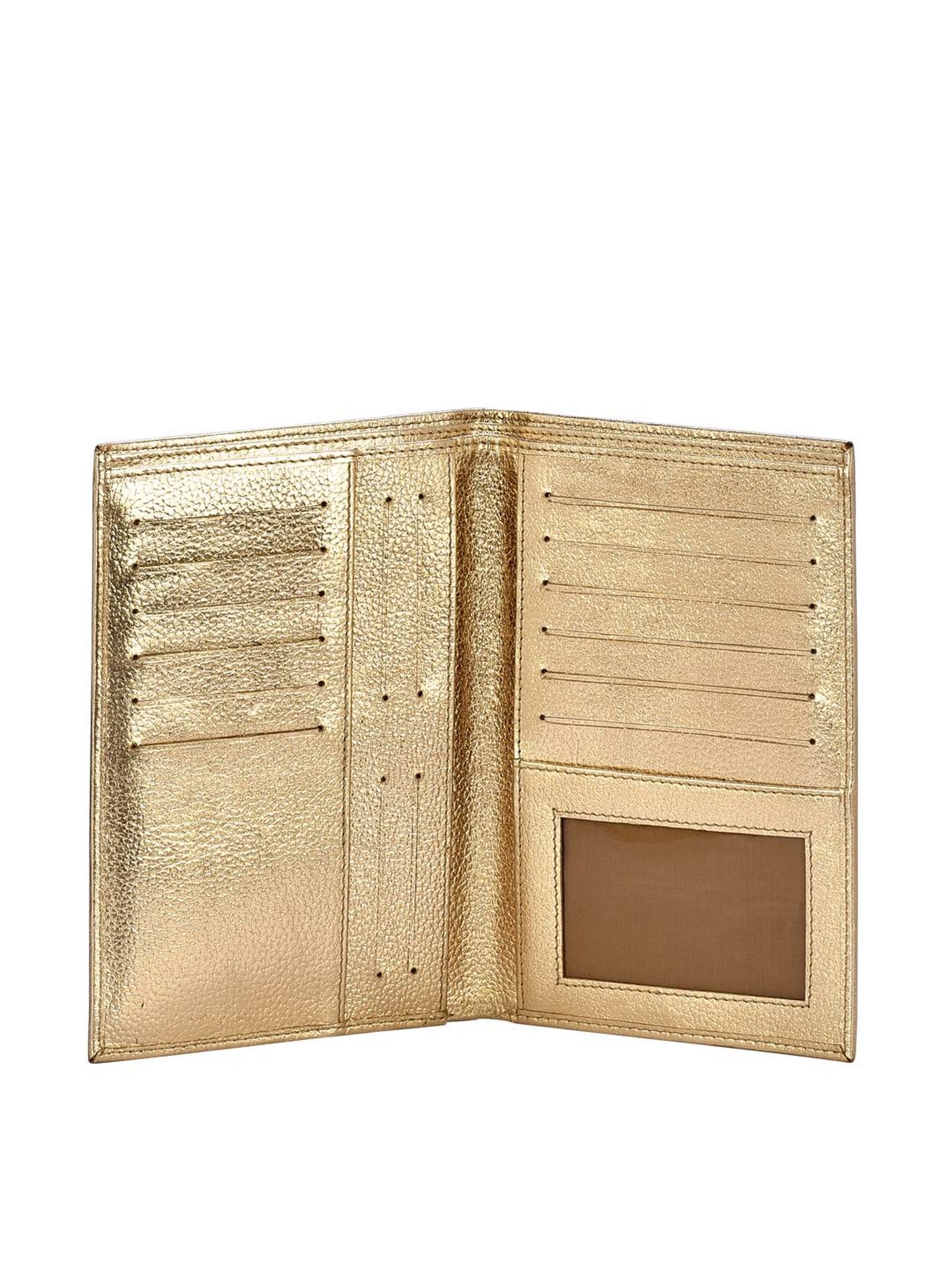 Eske Skylar Gold Solid Medium Passport Holder