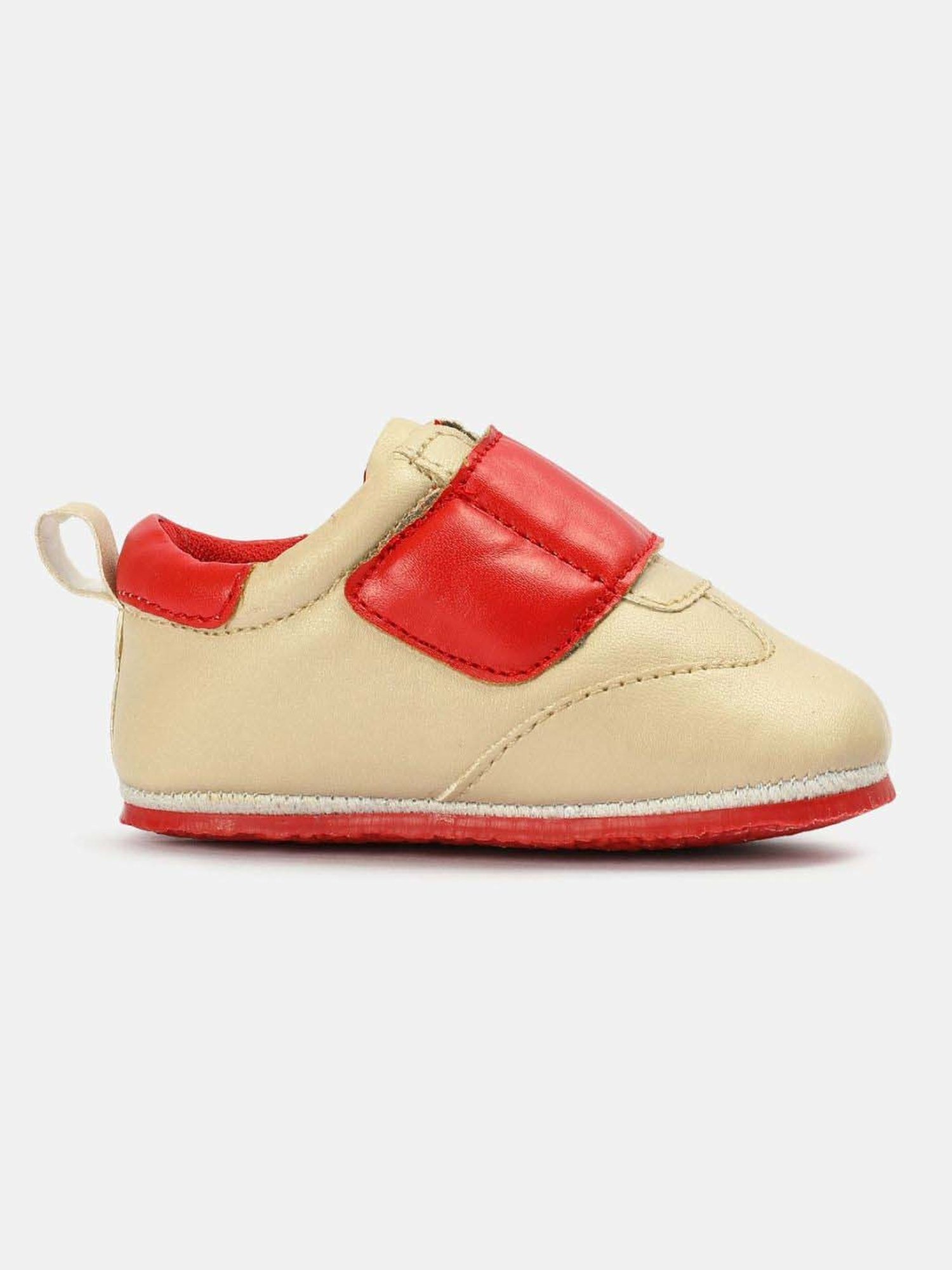 MINIKLUB Girls Cream & Red Casual Wear Shoe