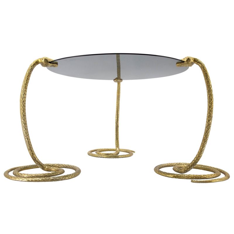 Coffee Table with Snake Legs Gold - Sagebrook Home
