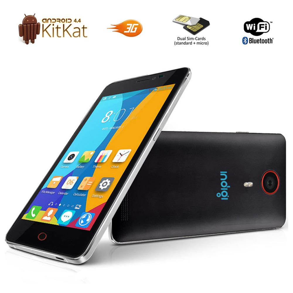 Indigi&reg; 5.5" Unlocked Android 4.4 Dual-Core 3G Smartphone (Black) WiFi Bluetooth GPS AT&T T-mobile Straightalk (FACTORY UNLOCKED)