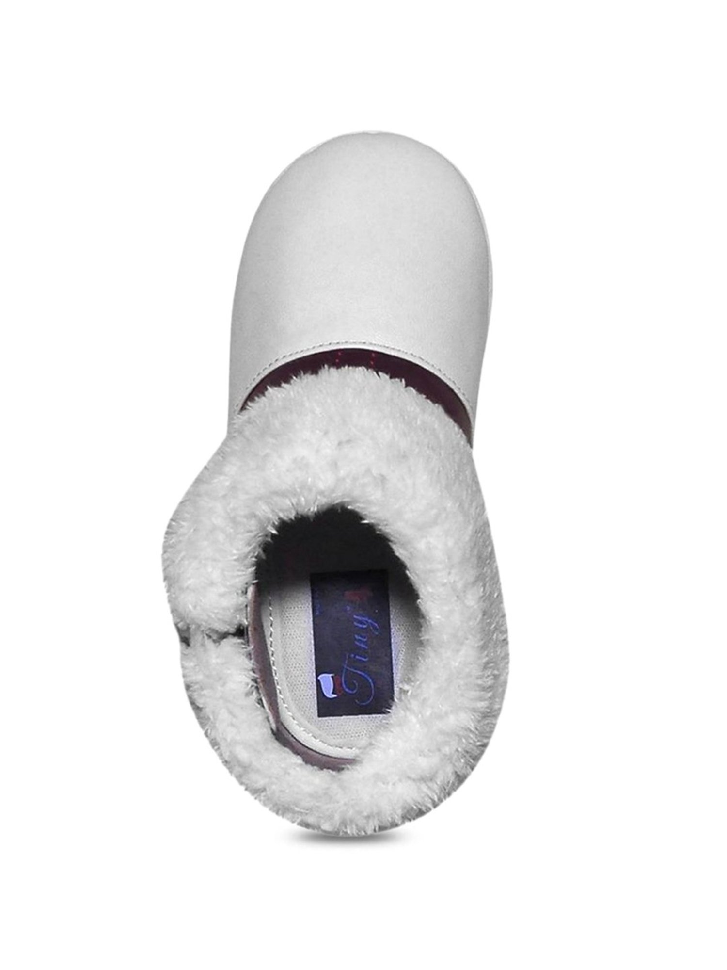 Tiny Bugs Kid's White Snow Boots