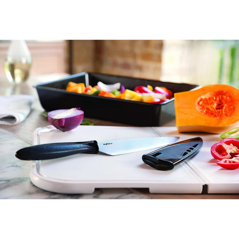 Sabatier Stainless Steel Edgekeeper 8" Chef Knife with Sleeve