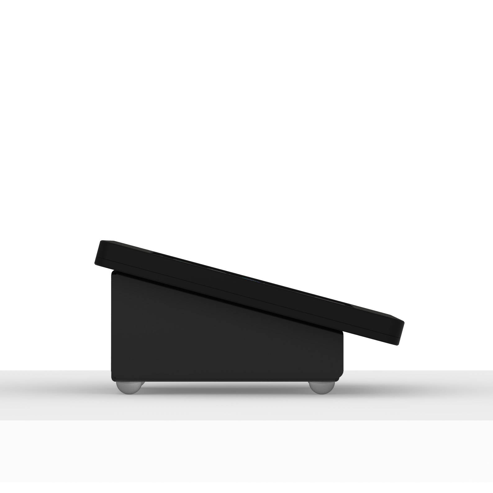 VidaMount Black Enclosure and Fixed Tilted 15&deg; Desk / Surface Mount [Bundle] compatible with iPad Mini 1/2/3