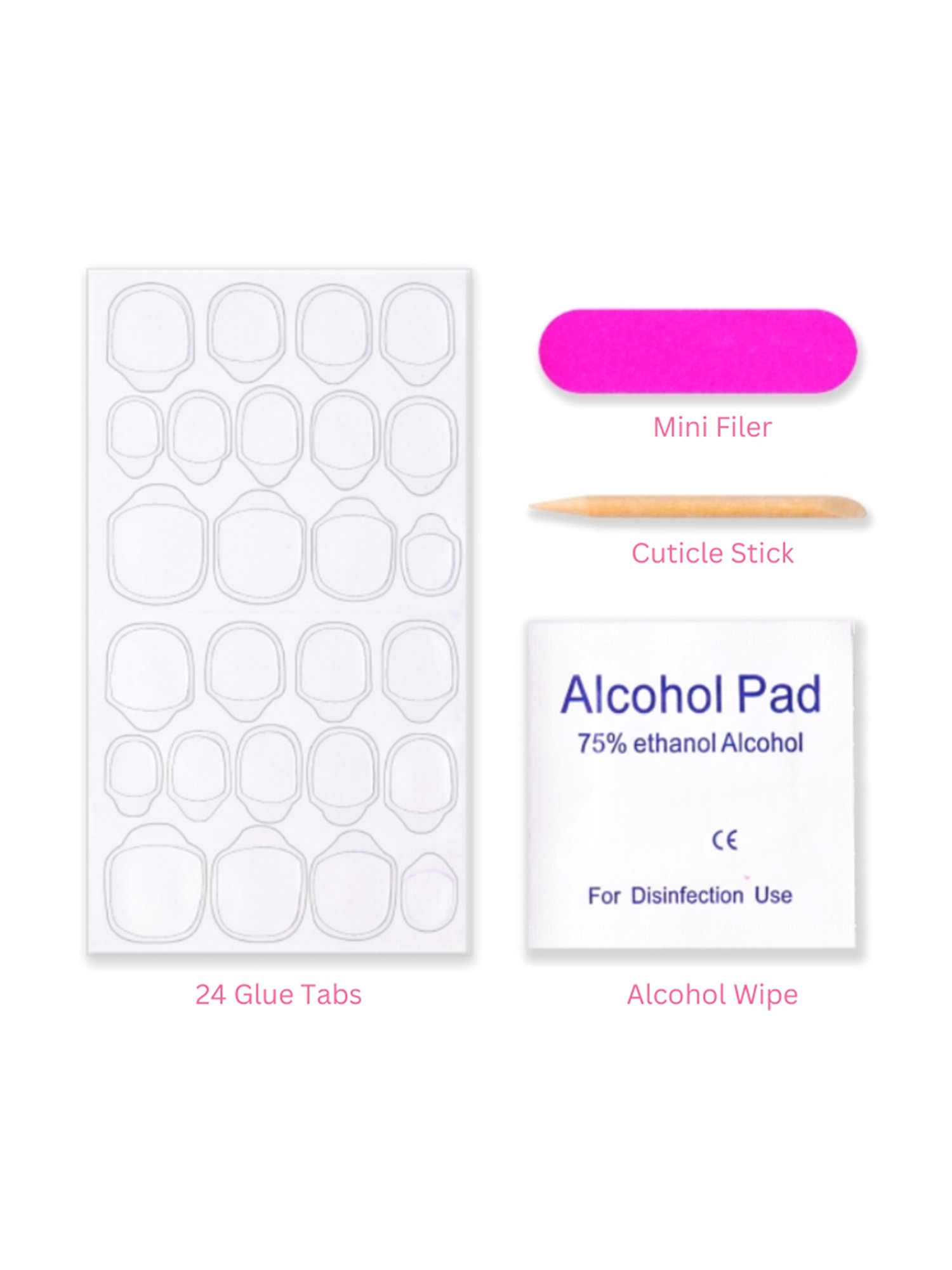 L.A. Girl Soak-Off Silicone Nail Caps - Pack of 10