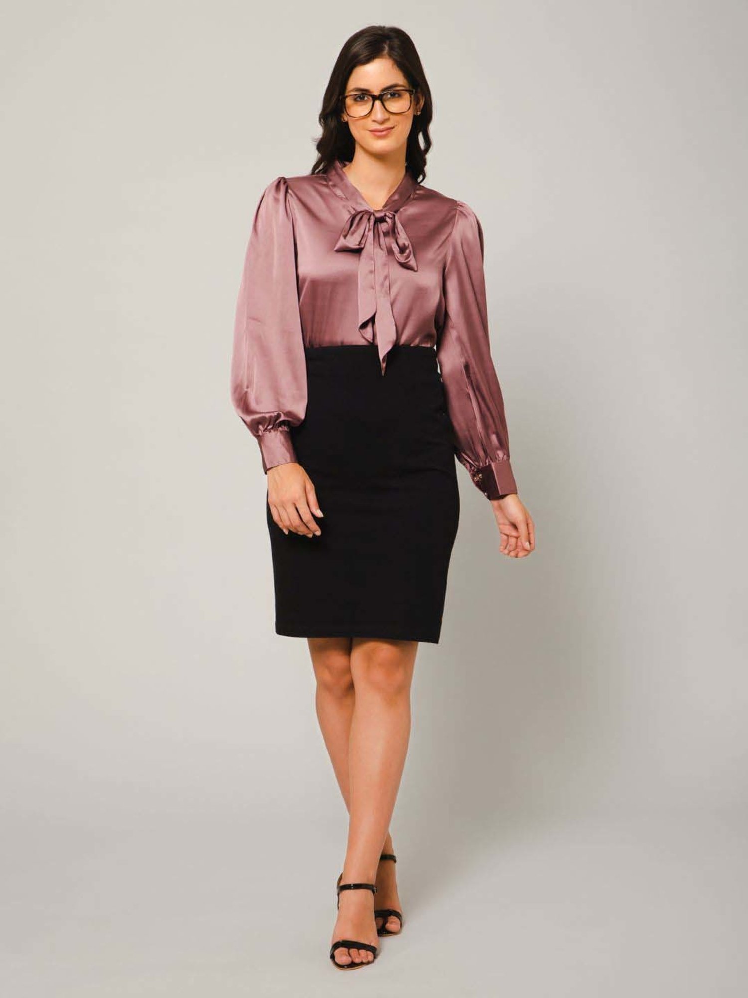 PURYS Purple Regular Fit Top