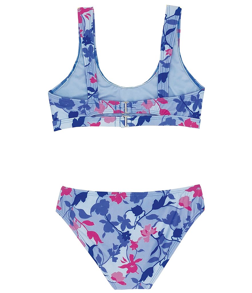 Splendid Big Girls 7-16 Floral Flury Sport Two-Piece Swimsuit