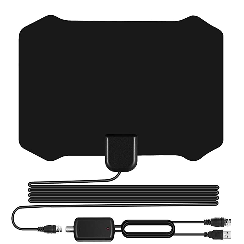 TV Antenna for Digital TV Indoor Amplified HD Digital TV Antenna with 120 Miles Long Range Support 4K 1080P for Indoor with Powerful HDTV Amplifier W222