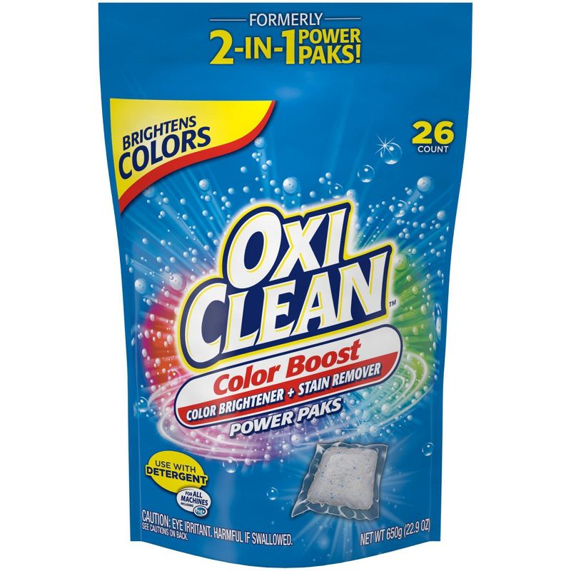OxiClean Color Boost Color Brightener plus Stain Remover Power Packs - 26ct