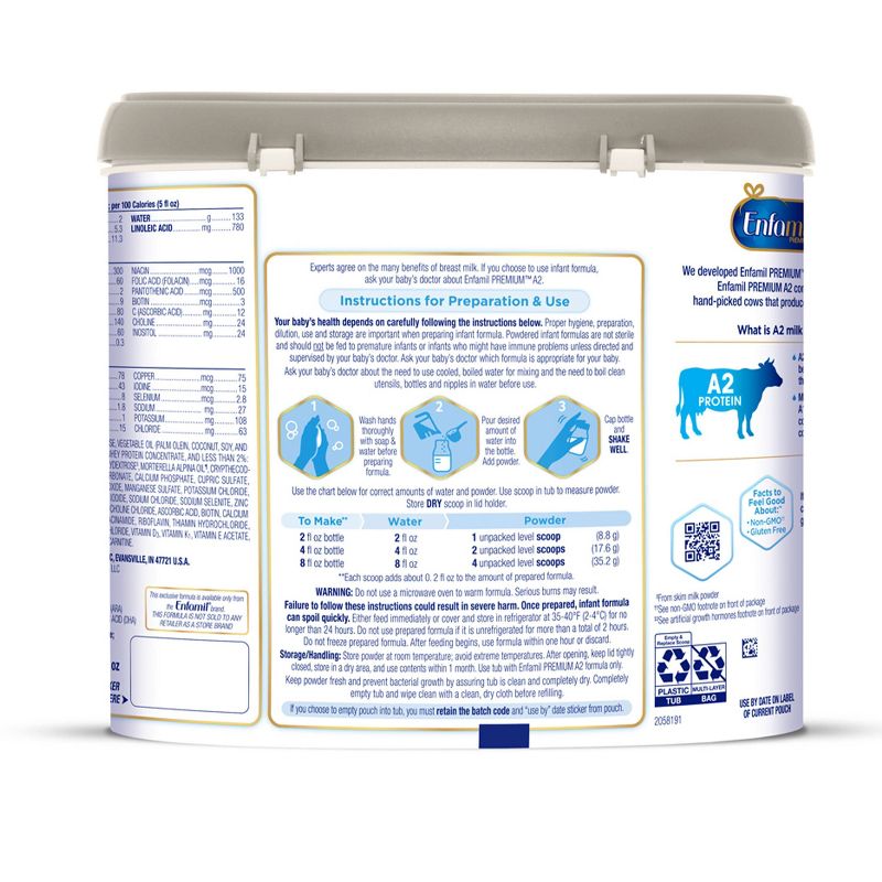 Enfamil Infant A2 Formula Powder - 19.5oz