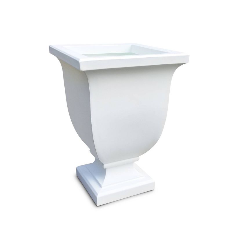 26" Square Augusta Tall Planter White - Mayne