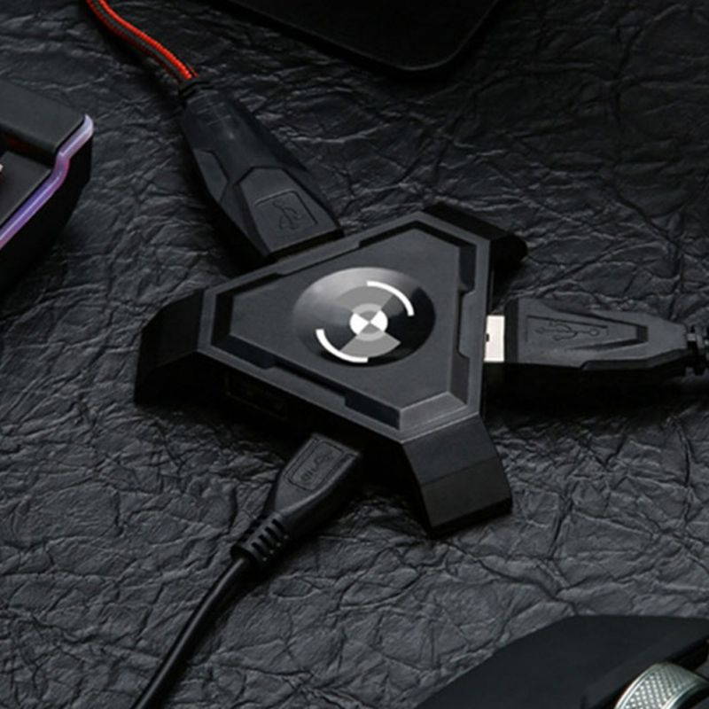 P5 Gamepad Controller One-handed Keyboard Mouse Converter Adapter BT for Android IOS