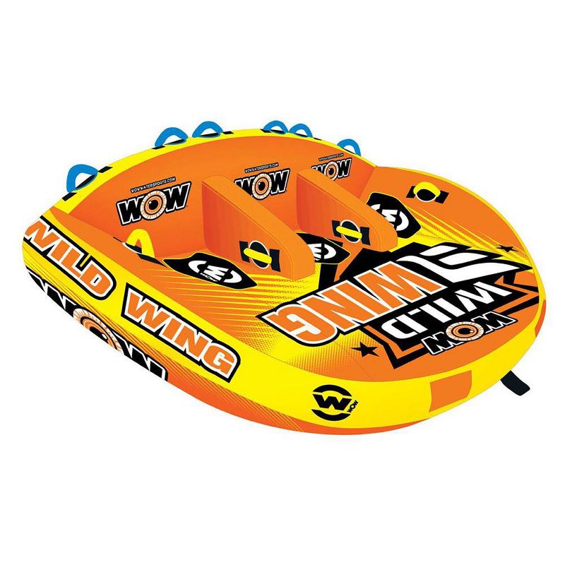 World of Watersports 18-1130 Wild Wing 2 Rider Inflatable Towable Tube, Red