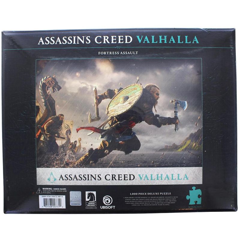 Dark Horse Comics Assassins Creed Valhalla Fortress Assault 1000 Piece Jigsaw Puzzle
