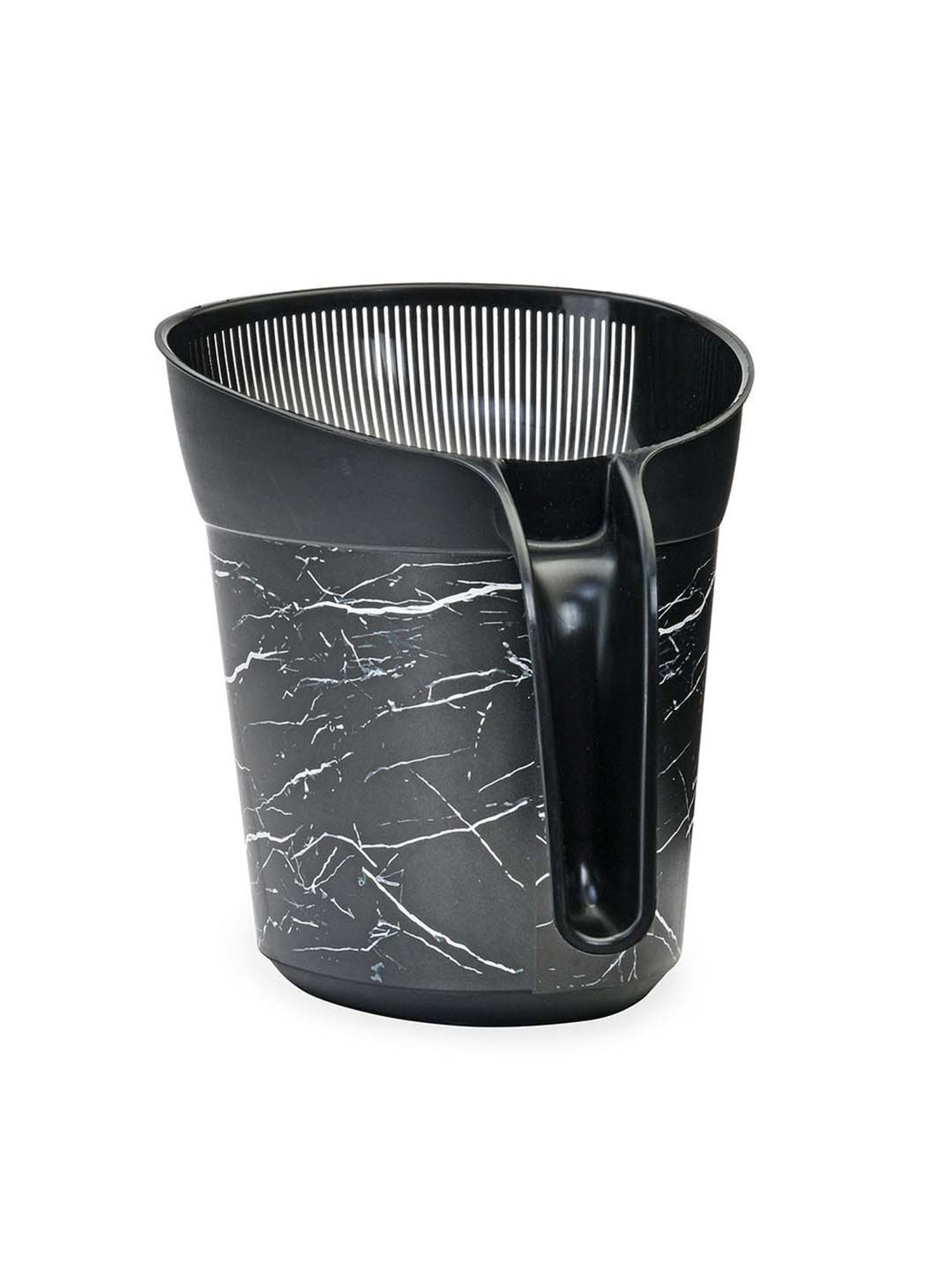 @home Nilkamal Black Polypropylene Multipurpose Rice Strainer