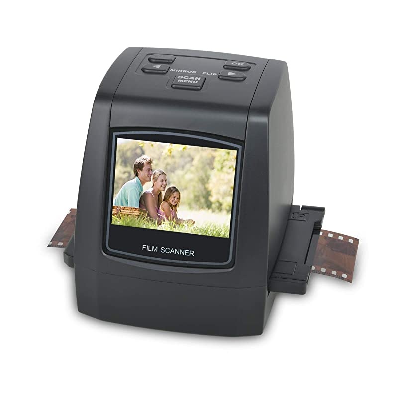 22MP Allin1 Film Slide Scanner Converts 35mm 135 110 126 and Super 8 FilmsSlidesNegatives to Digital JPG Photos Builtin 128MB Memory 24 LCD Screen