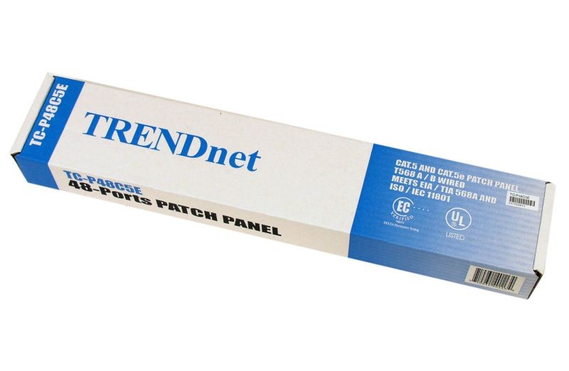 TRENDnet 48-Port CAT 5e RJ-45 UTP 19" Rack Mount Patch Panels