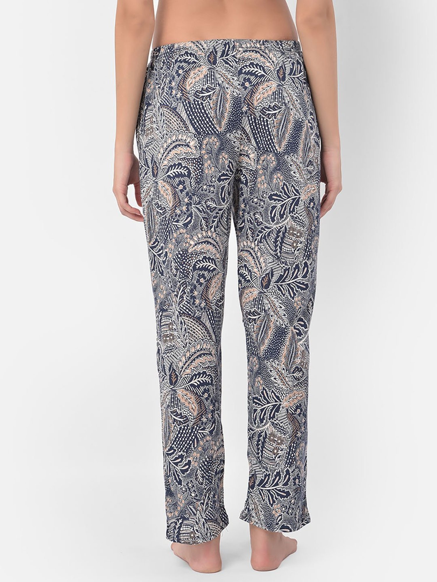 Clovia Multicolor Floral Print Pyjamas (Pack Of 2)