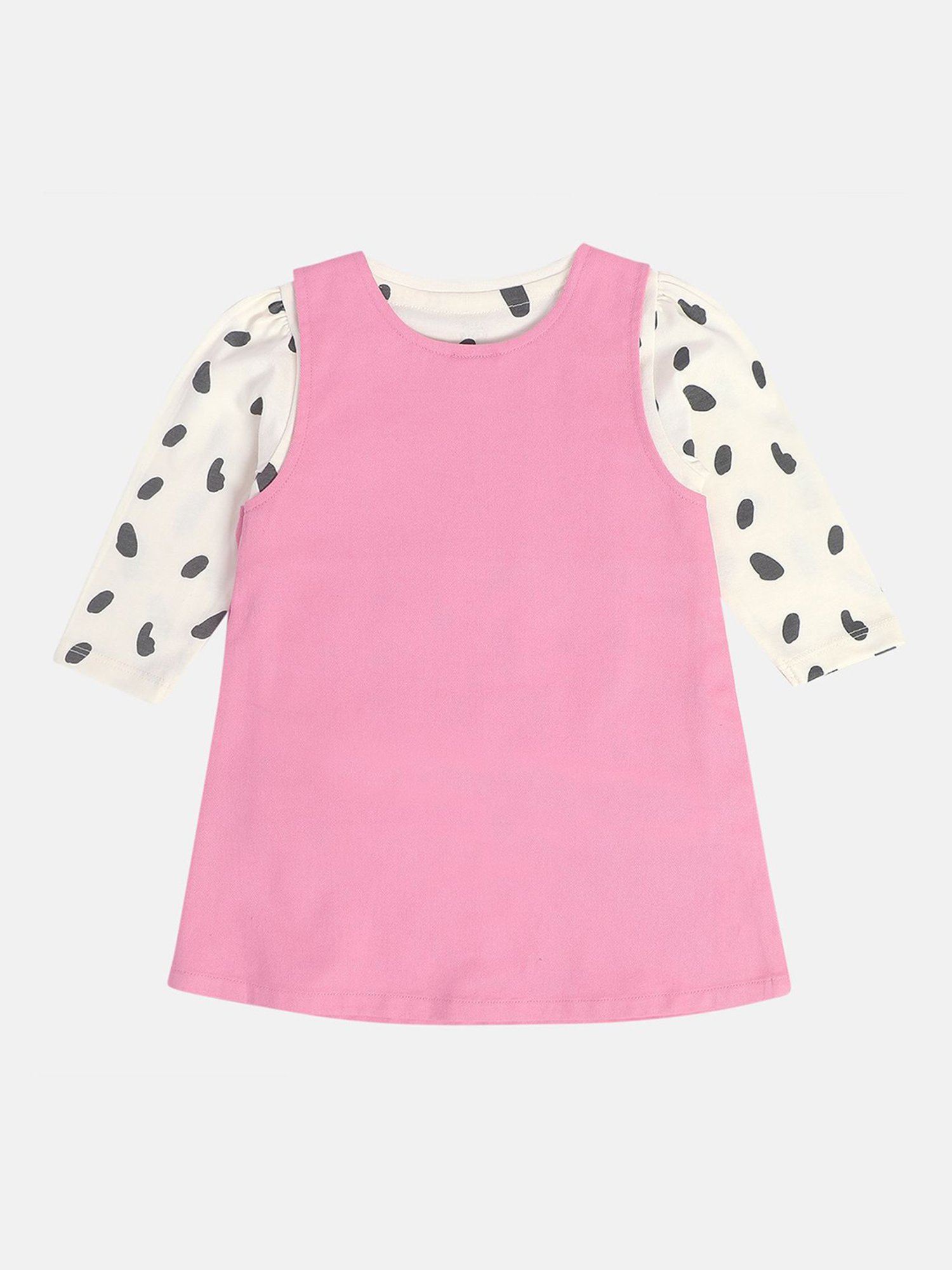 Nauti Nati Kids Blue Embroidered Dress