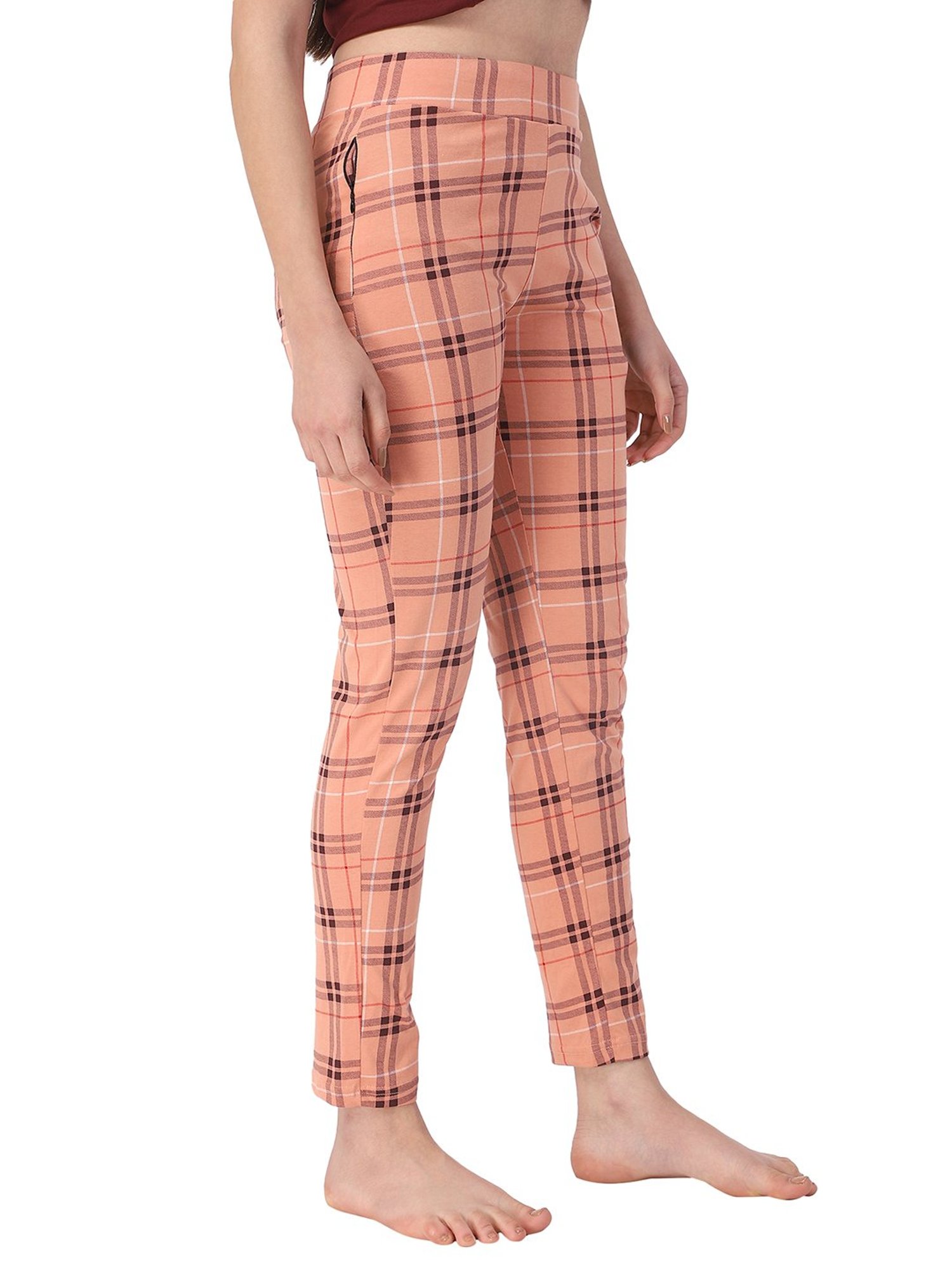 Proteens Peach Check Pyjamas