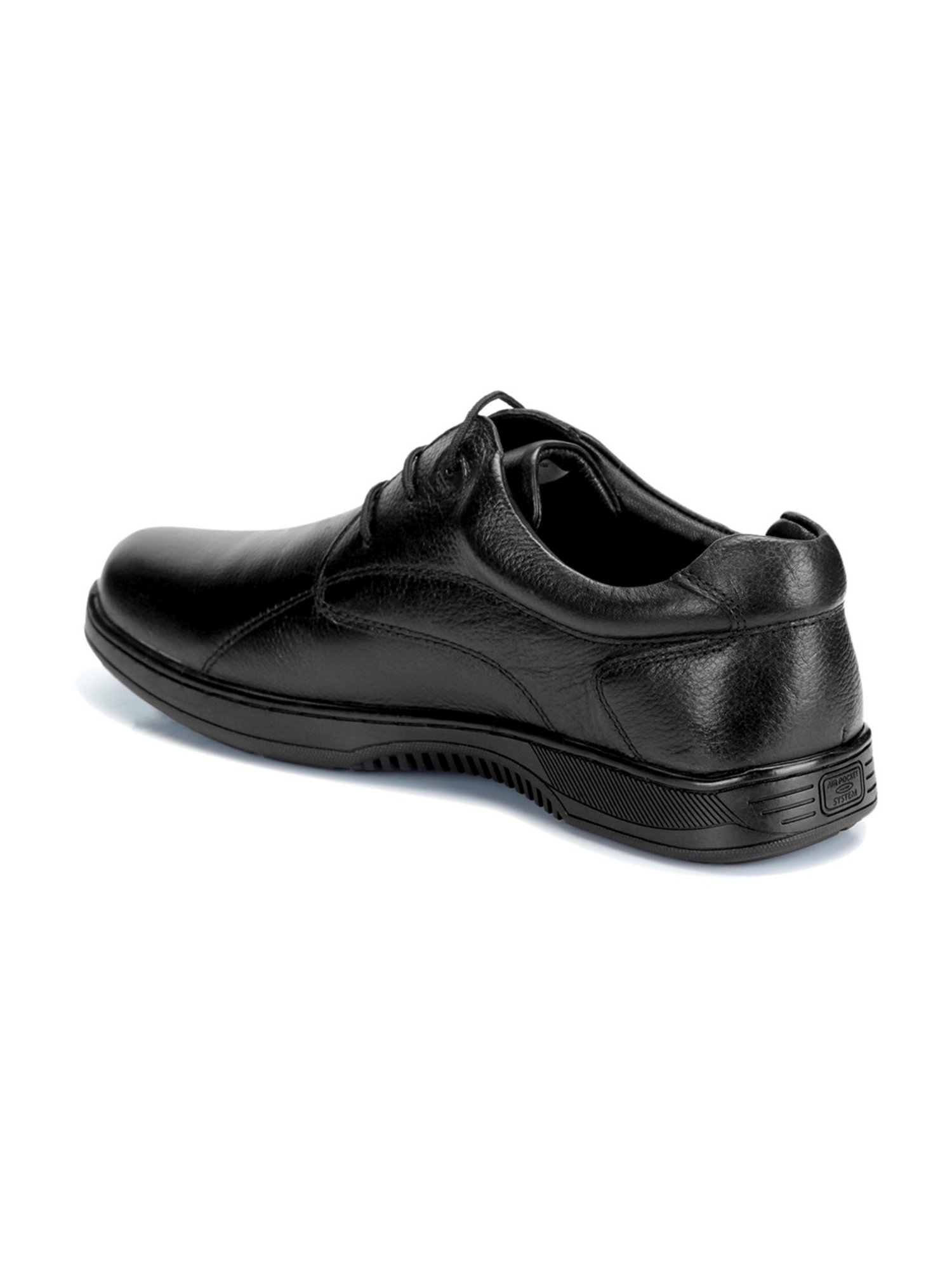 ID Men's Regular Black Derby Shoes