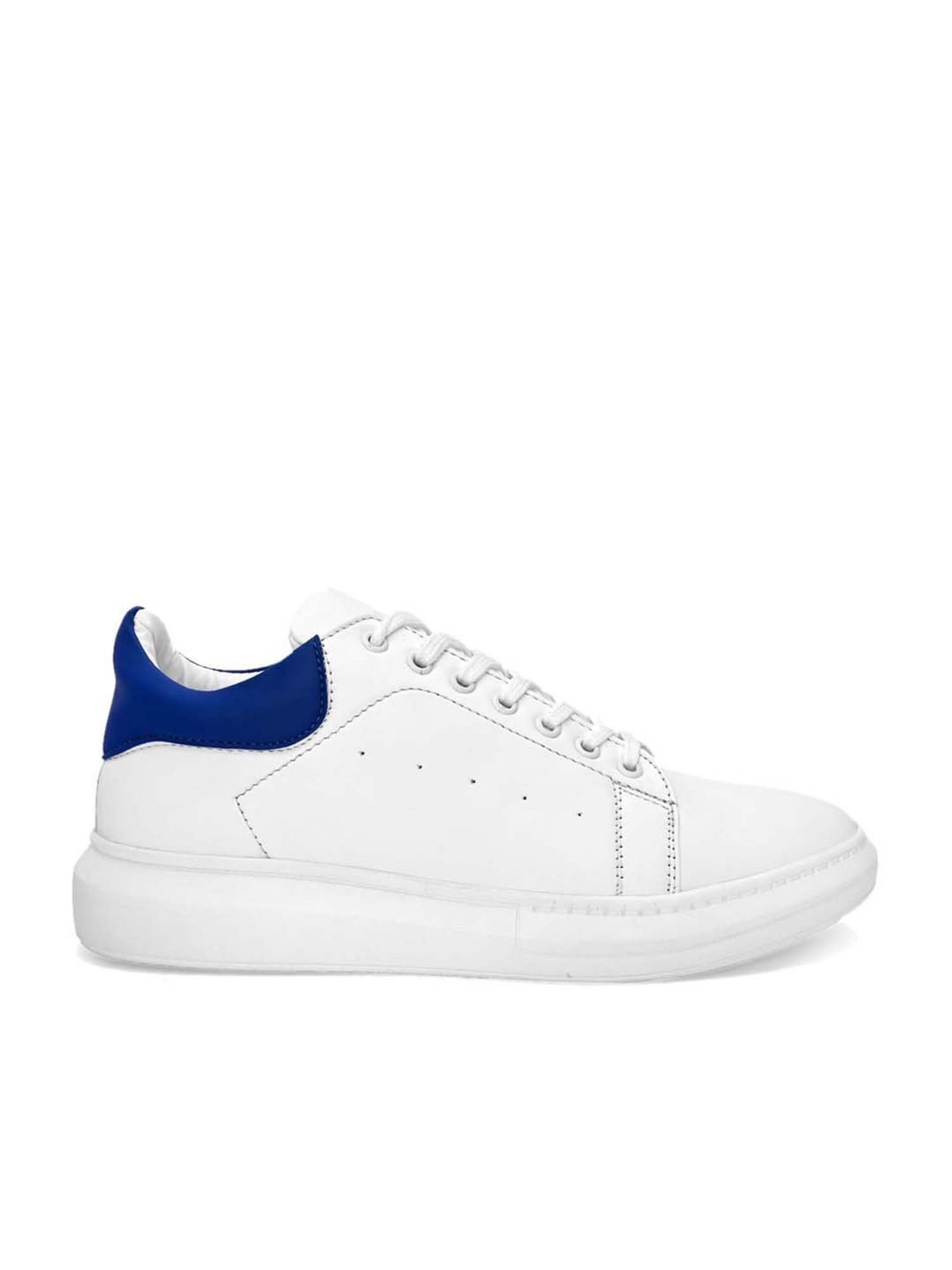 Giorgio Men's Pastel White & Blue Casual Sneakers