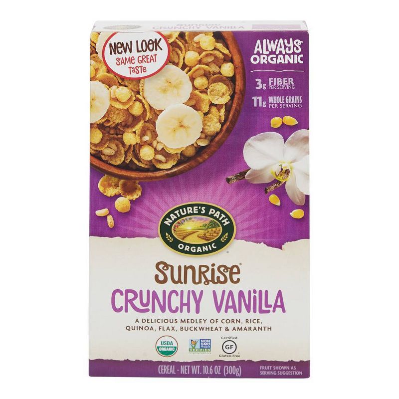 Nature's Path Gluten Free Crunchy Vanilla Breakfast Cereal - 10.6oz