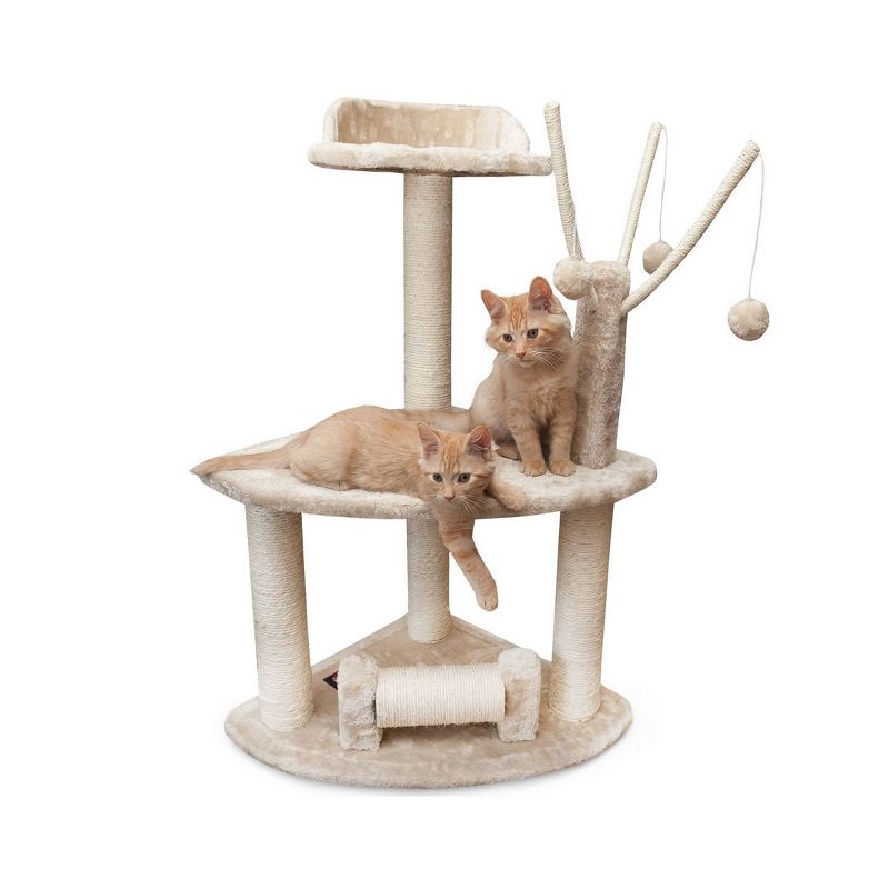 Hauspanther Step Perch Cat Scratcher - Espresso
