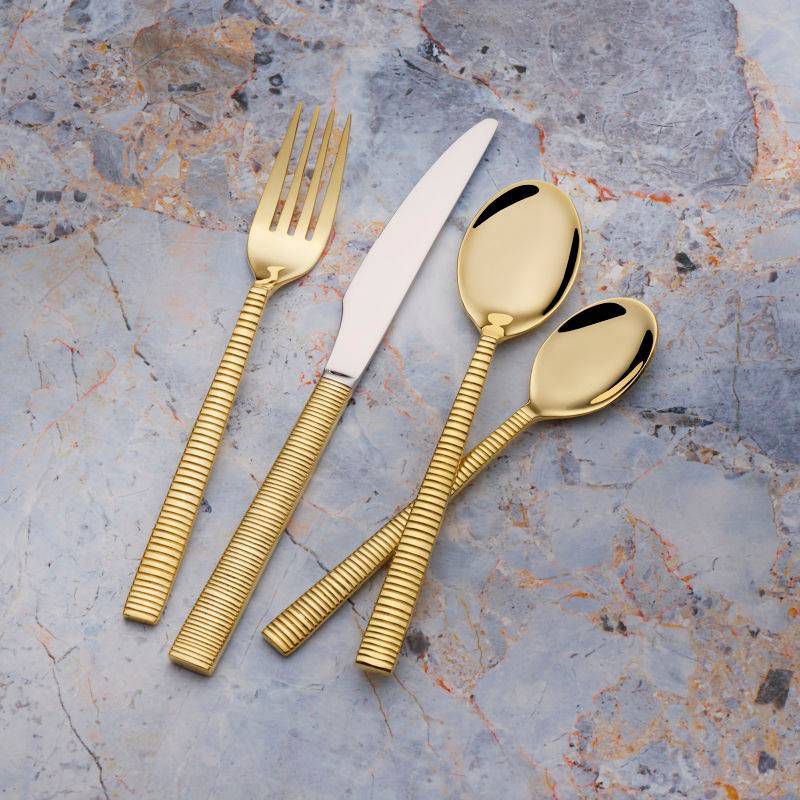 Towle 16pc Stainless Steel Living Forged Abbott Silverware Set