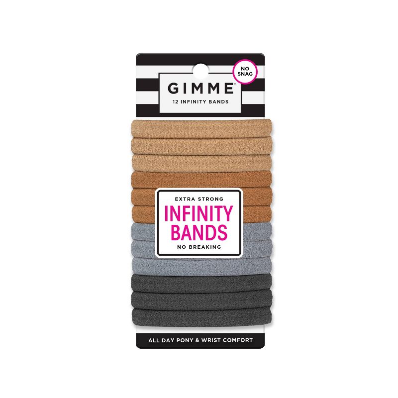 Gimme Clips Infinity Hair Bands - Neutral - 12ct