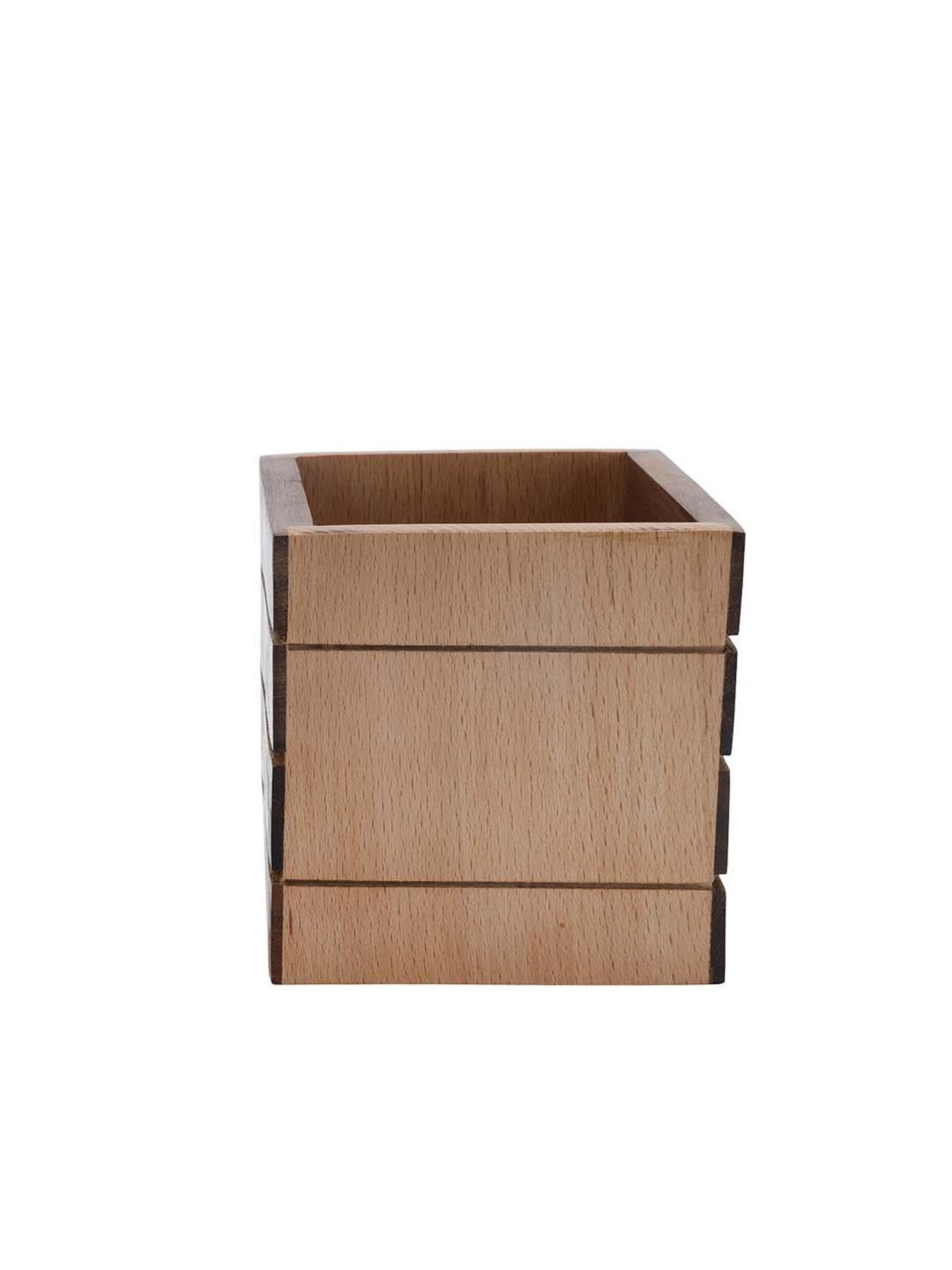 VarEesha Light Brown Sheesham Wood Penstand - Set of 1