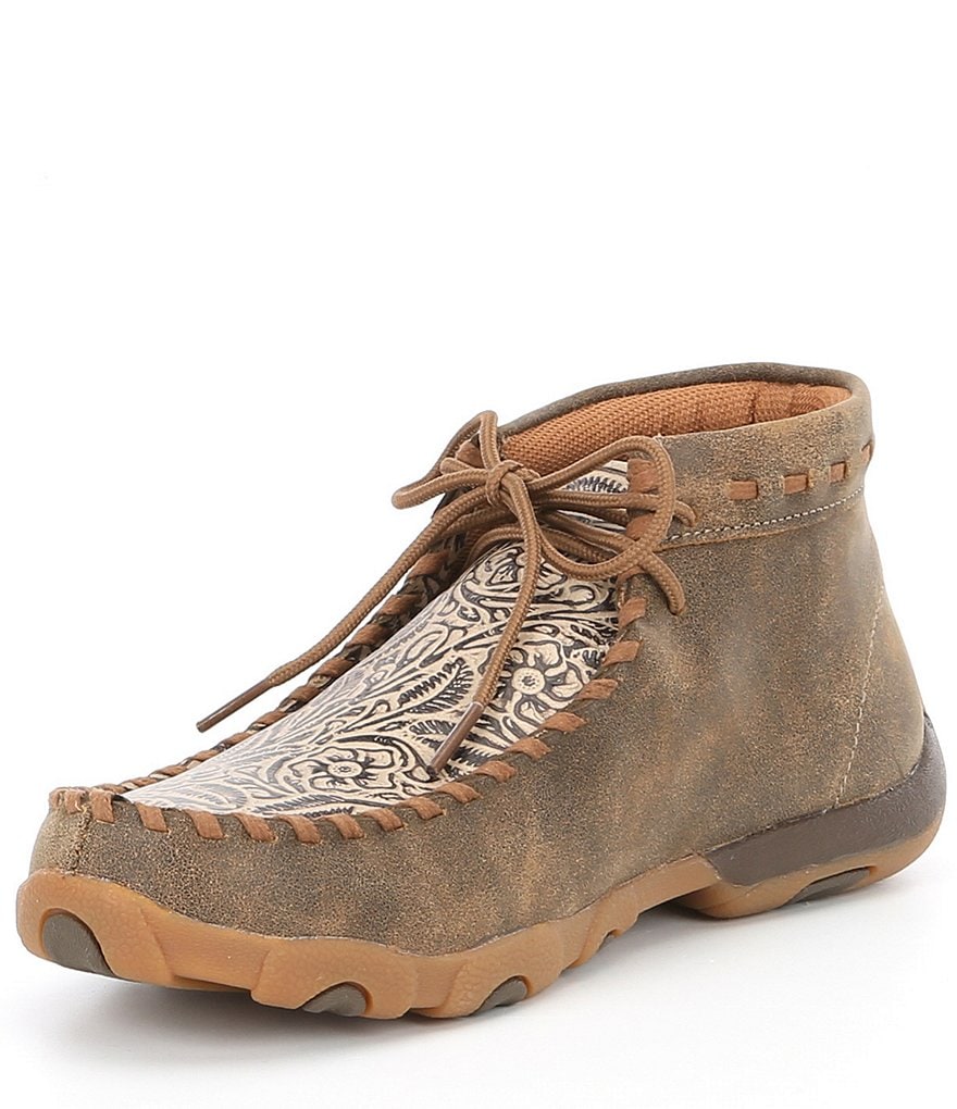 Twisted X Women's Tooled Chukka Driving Mocs