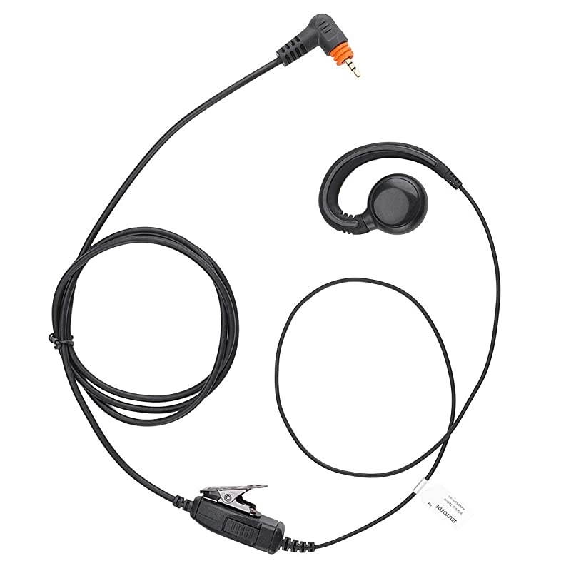 SL300 Single Wire Headset C Shape Swivel EarHook Earpiece Compatible with Motorola 2 Way Radio SL7550 SL1K SL1M