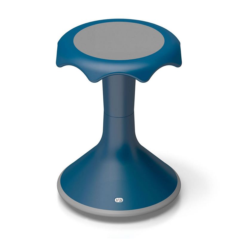 VS America Hokki Stool Flexible Ergonomic Seating- 18" Blue