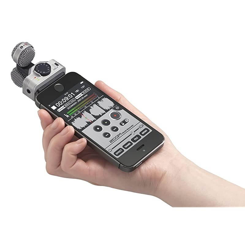 iQ7 Stereo MidSide Microphone for iPhoneiPad Rotatable Capsule for Alignment with iOS Camera for Recording Audio for Music Videos Interviews and More