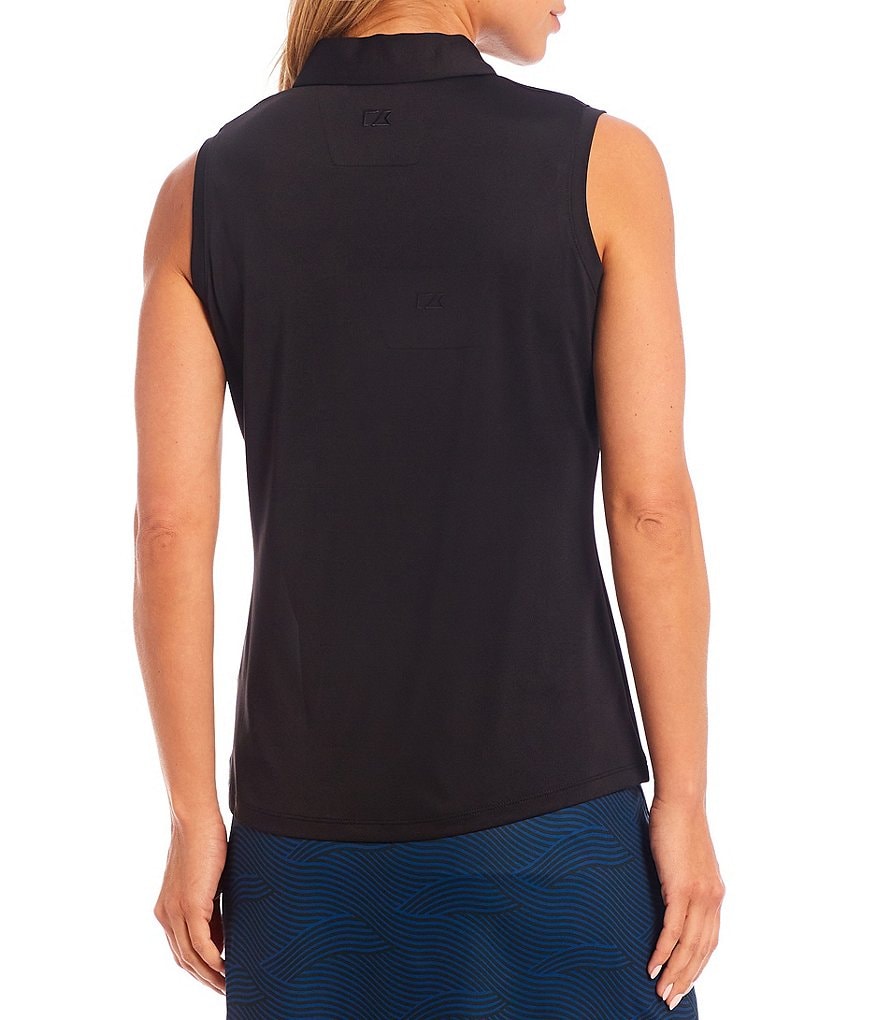 Cutter & Buck Forge Stretch Half-Zip Neck Sleeveless Polo Top