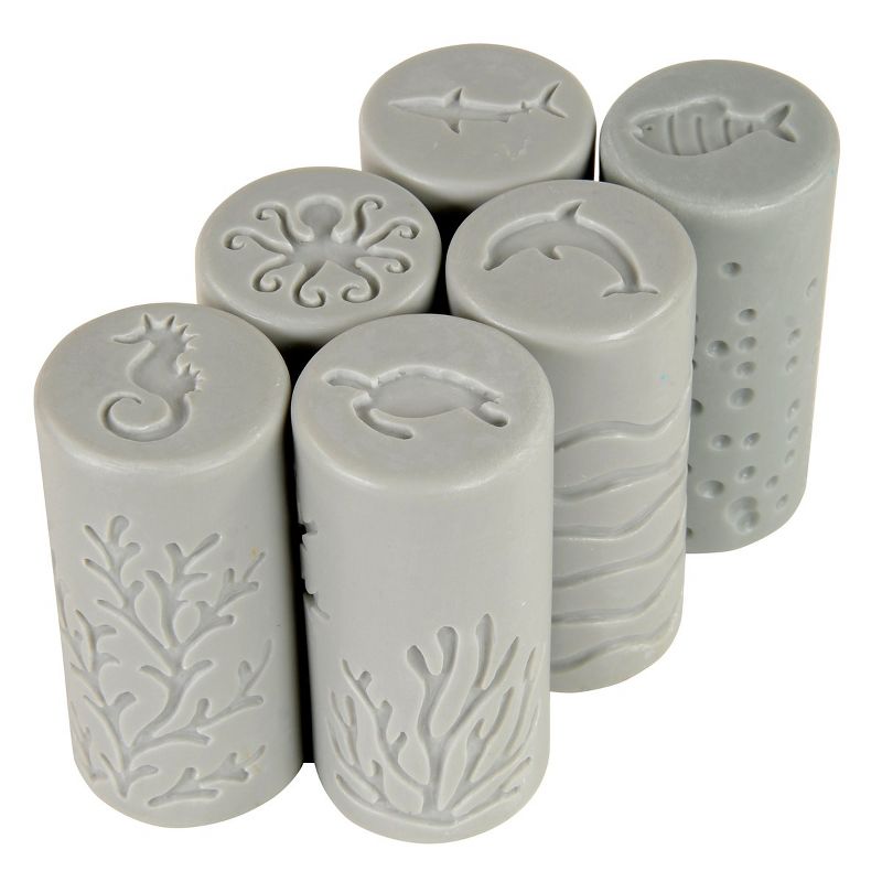 Yellow Door Ocean Life Dough Rollers - Set of 6