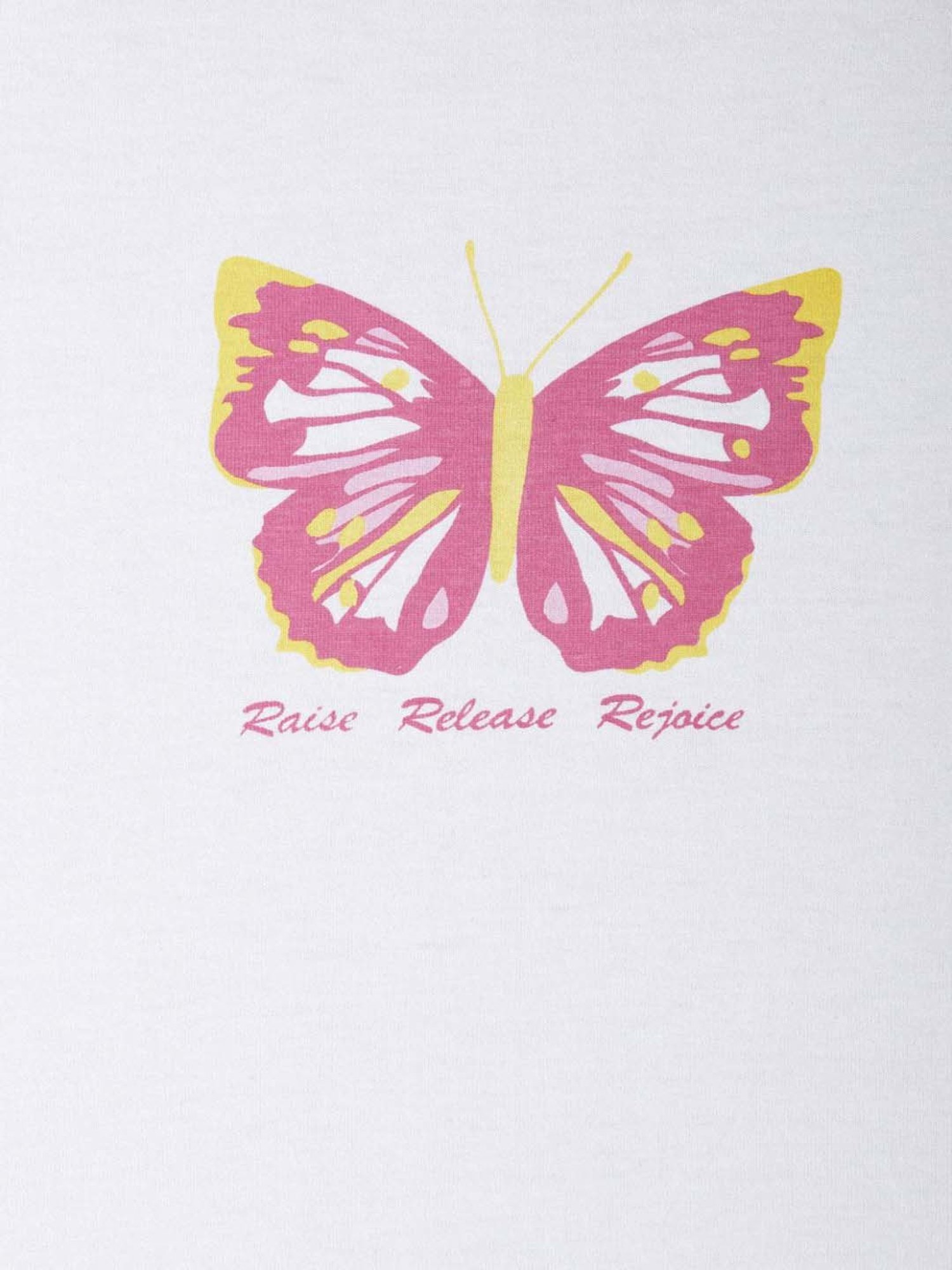 People by Pantaloons White Cotton Printed Crop T-Shirt