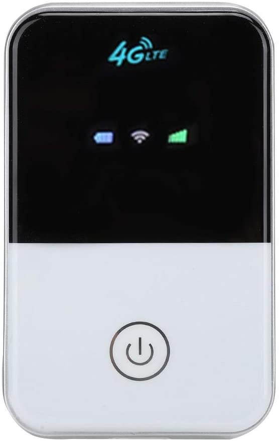 Annadue Mobile WiFi White 2100mAh Charging Battery Portable Router LED Display Screen for Multiple Terminal Devicesq Smart Phones/Tablets/Computers