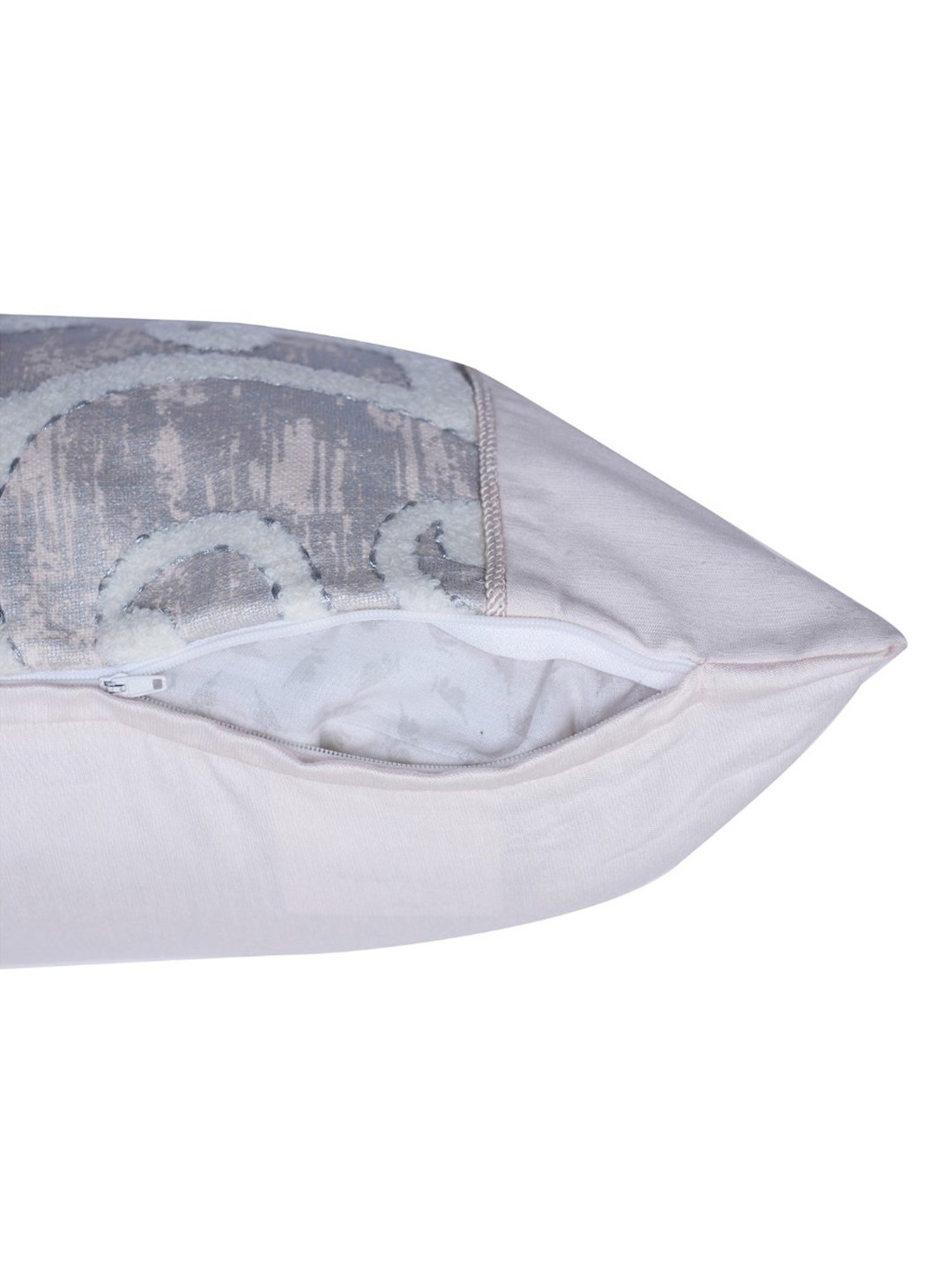 Maspar Vintage Tranquil Essence Folio Fiction Embroidery Peach Viscose Medium Cushion Cover