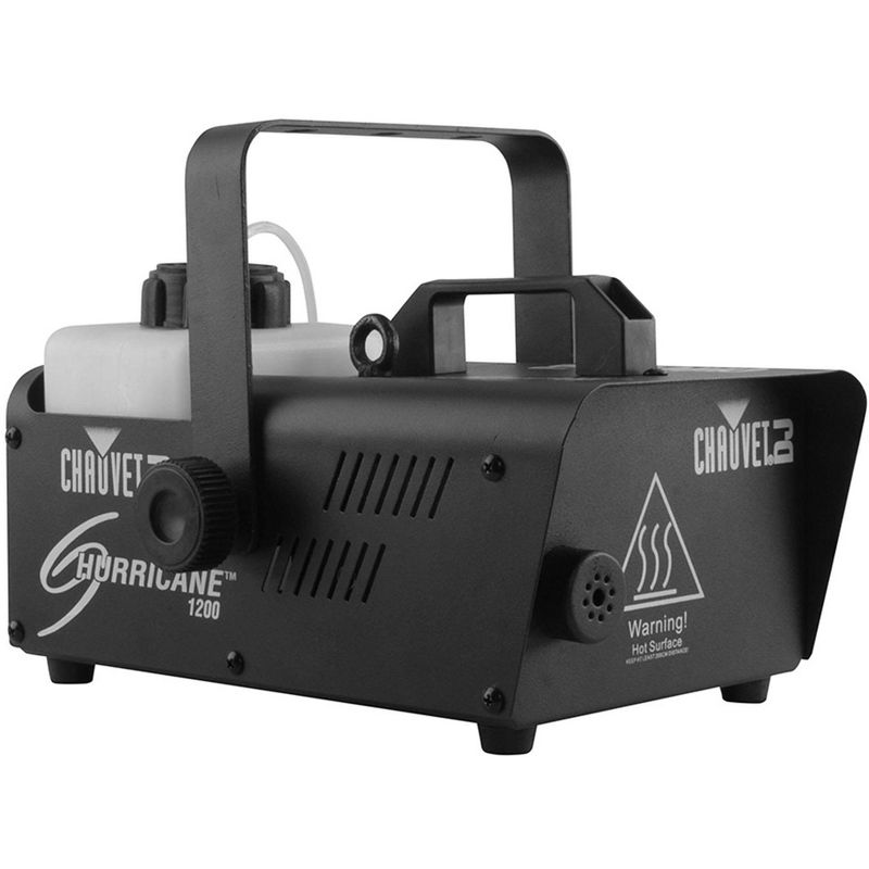 Chauvet DJ Hurricane 1200 1.0L Fog Machine w/ Wired Remote & 1 Gallon Fog Juice