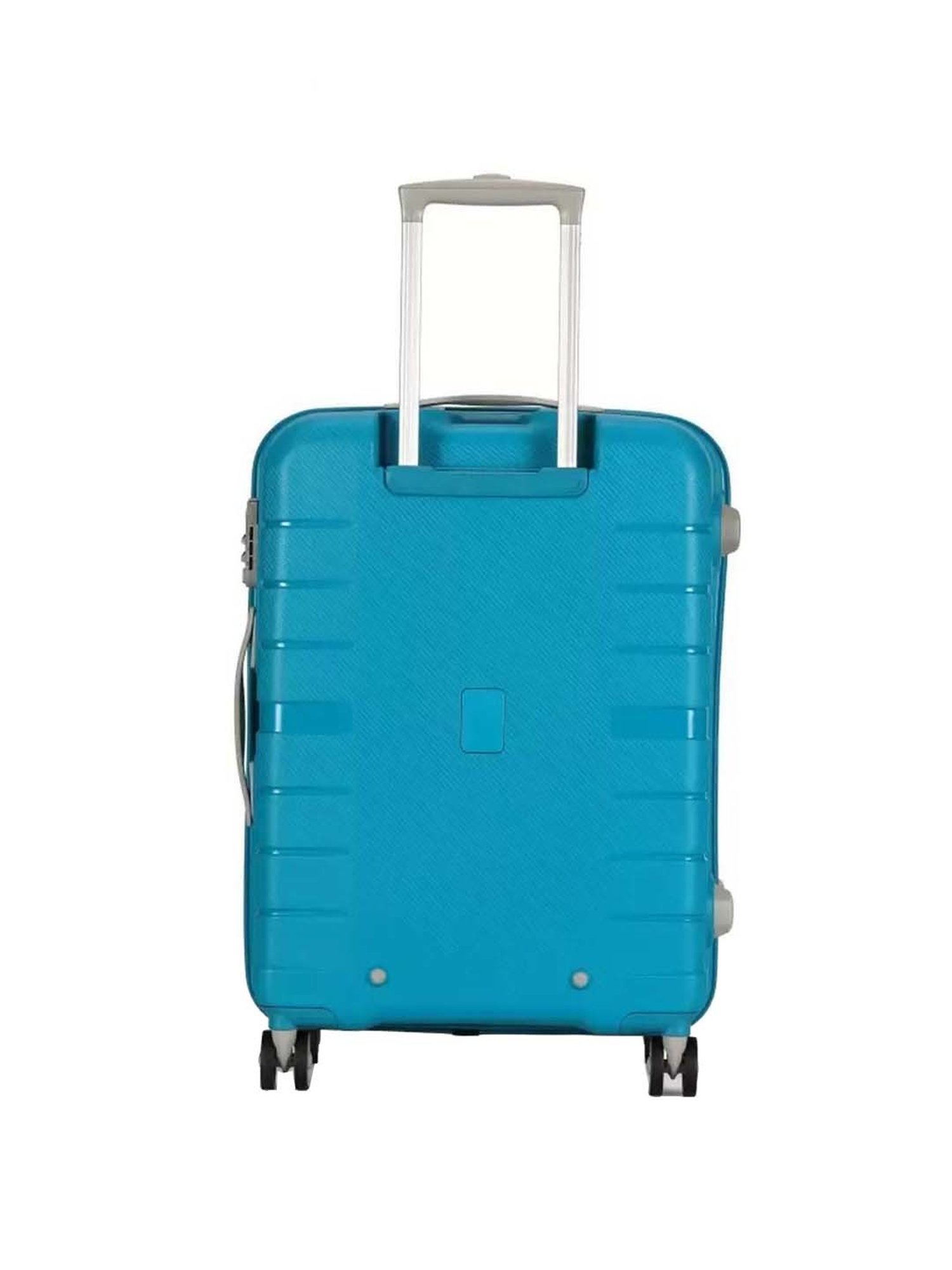 VIP Voyager Pro Teal Blue Textured Hard Trolley Bag Pack of 3 - 55cm, 67cm & 79cm