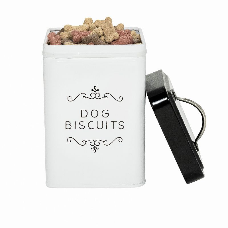 Amici Pet Sparky Metal Canister, Dog Biscuits, 36oz
